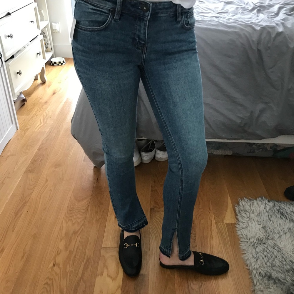 free people skinny flare jeans size 28